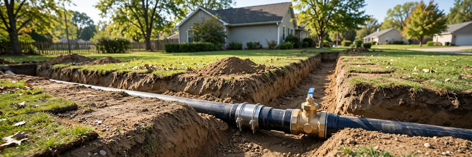 Main Line Water Leak Repair — Main Line Leak Repair in Wakefield by Waldorf Plumbing Company