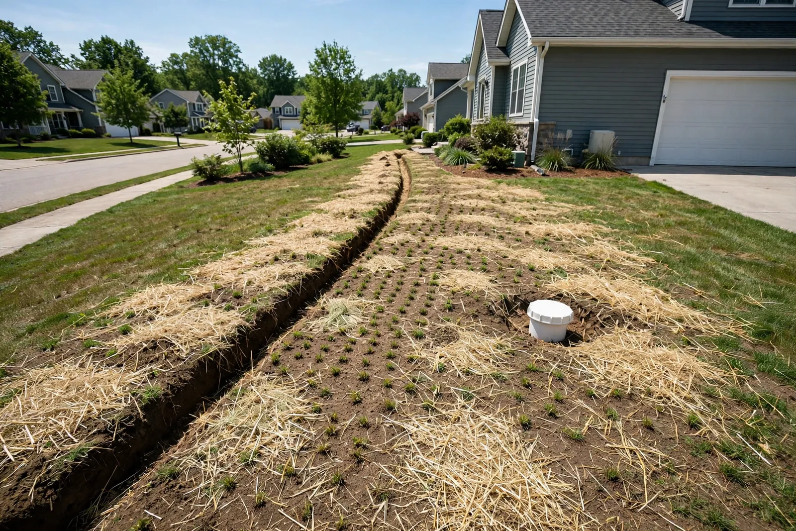 After photo, Sewer Line Replacement in Pinefield, by Waldorf Plumbing Company