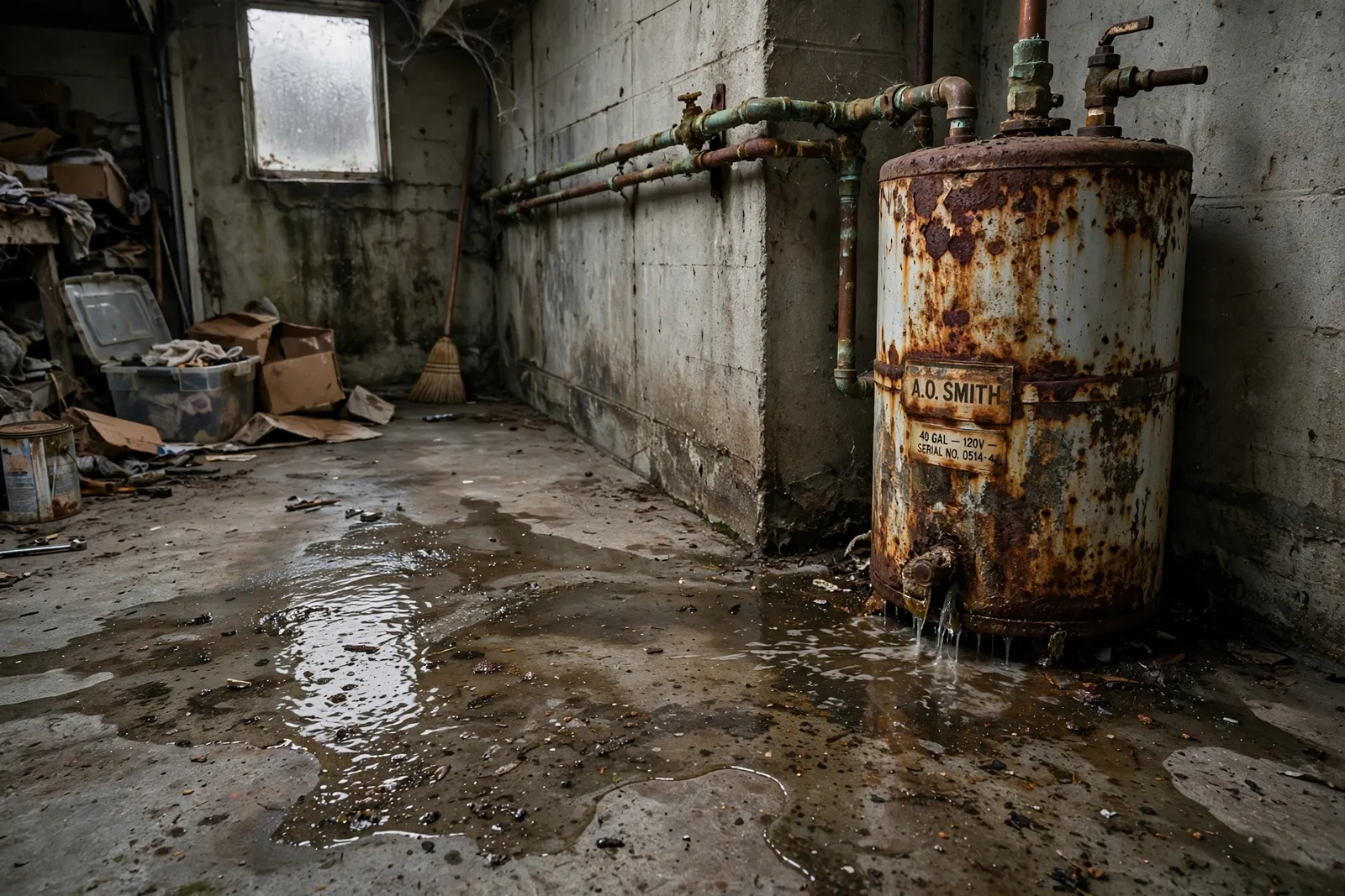 Before photo, Water Heater Repair in Dorchester, by Waldorf Plumbing Company